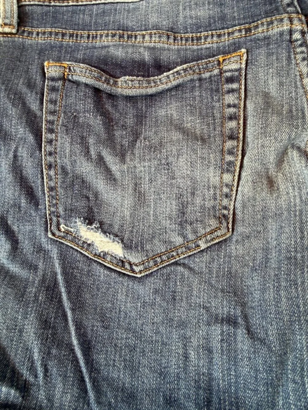 Joe's Denim Shorts Size 32 Medium Blue Distressed Five-Pocket